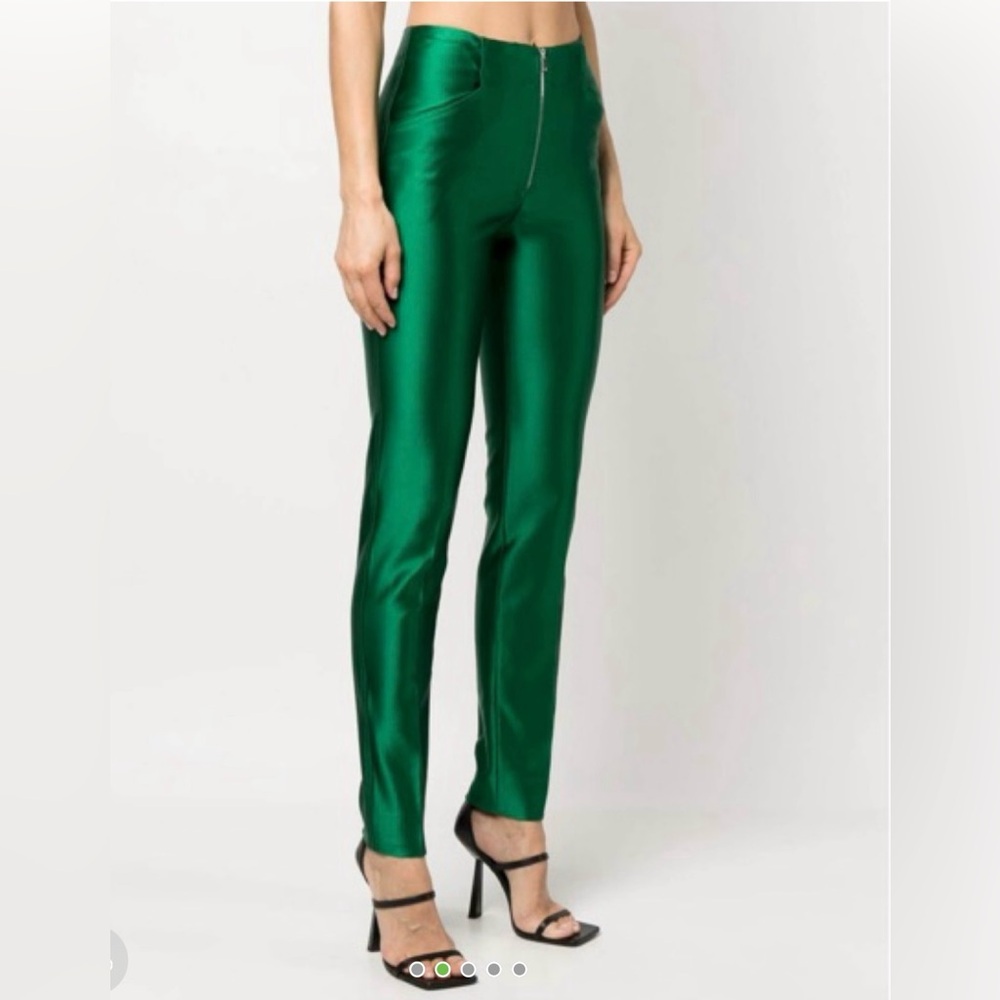 Victoria Beckham coated-finish skinny trousers